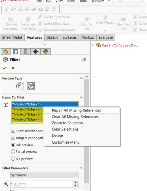 Image result for SolidWorks Part File Copy From Feature Tree