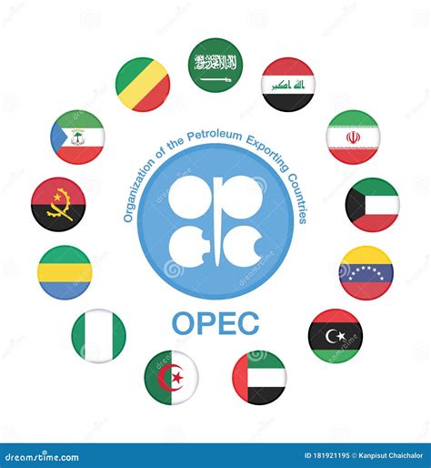 OPEC Members Countries National Flags. OPEC Members Countries Flags ...