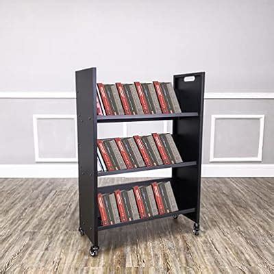 FixtureDisplays Metal Book Cart Rooling Book Truck India | Ubuy