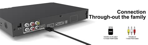 HDMI DVD Player, Multi-Region DVD Player for TV, Supports Mic's & USB ...