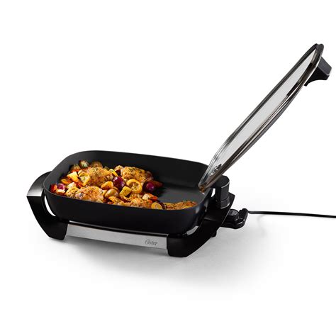 Oster DiamondForce 12-Inch x 16-Inch Nonstick Electric Skillet with ...
