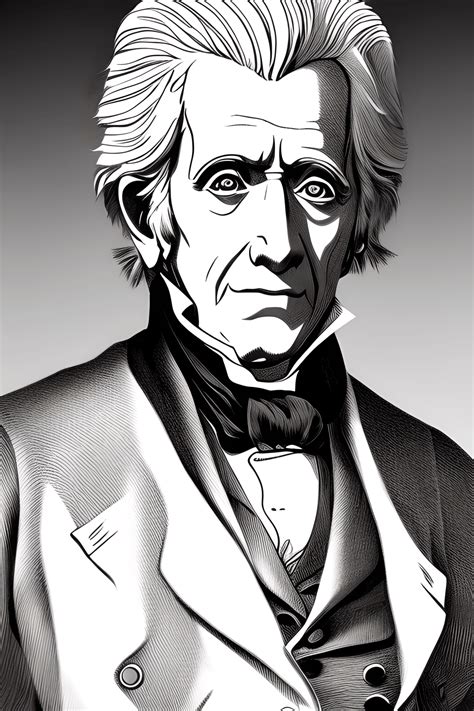 Andrew Jackson Cartoon Drawing