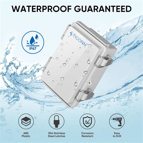 TICONN Waterproof Junction Box with Hinged Cover - India | Ubuy