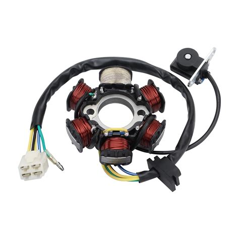 GOOFIT 6-Coil Magneto Stator Ignition Generator for GY6 50cc 70cc 90cc ...