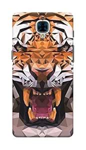 FEMOBI 3D Print Tiger with a Roar Slim Back Cover for One Plus 3t ...