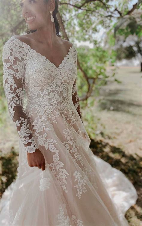 ROMANTIC LACE WEDDING DRESS with Long Sleeves | Stella York
