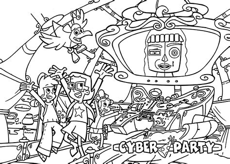 cyberchase coloring page