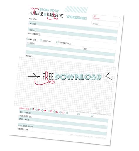 Image result for Blog Post Worksheet