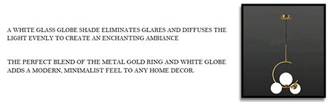 Buy 3-Light Globe Chandelier Hanging Light Gold Modern Ceiling Pendant ...