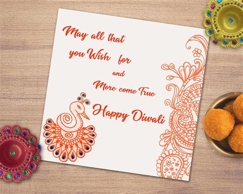 Buy Happy Diwali Card: Traditional Indian Pattern Greetings (instant ...