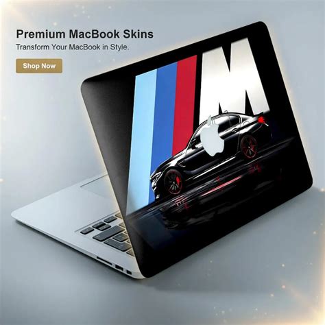 BMW M Performance Black Laptop Skin for MacBook | Buy Online Now ...