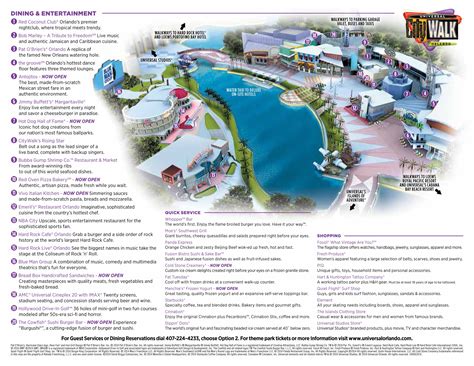 Universal Studios CityWalk Map | Orlando map, Universal city walk orlando, Universal orlando