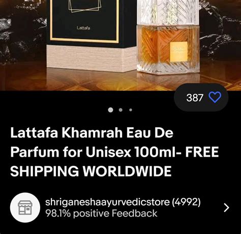 Is this seller of khamrah on ebay trustworthy? Anybody bought from him ...