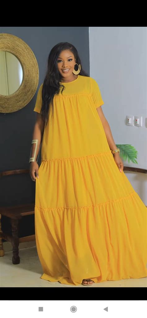 Long yellow dress