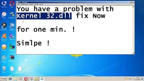 Kernel32 dll fixing on windows 7,8