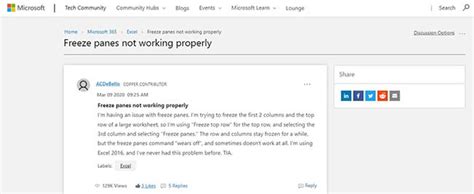 Freeze Panes not Working in Excel: Solved