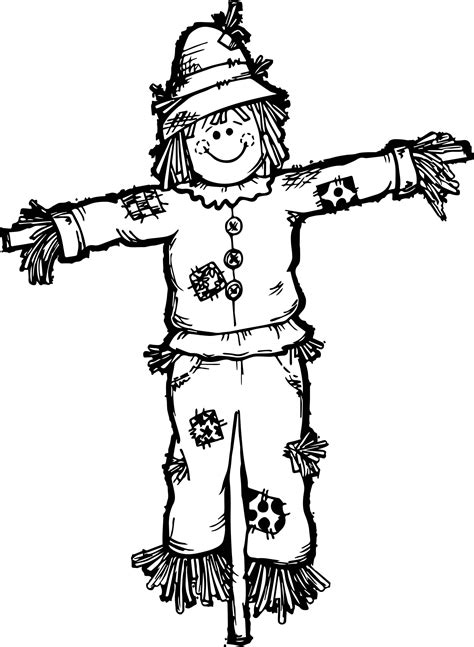 Coloring Pages Scarecrow
