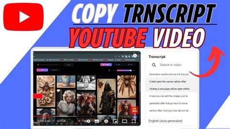 How to Copy YouTube Video Transcript 的图像结果