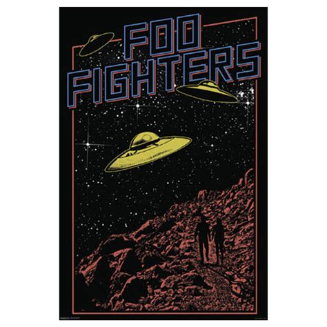 Foo Fighters 'UFOs' Textile Poster | Eyesore Merch
