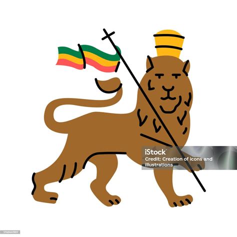 Rastafarianism Color Concept Religion Isolated Element Stock ...
