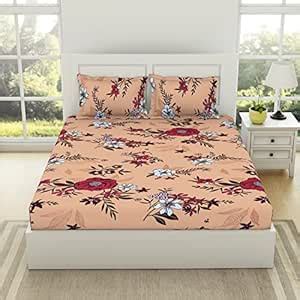 Welspun Shimmer Microfiber Double Bedsheet-Pink : Amazon.in: Home & Kitchen