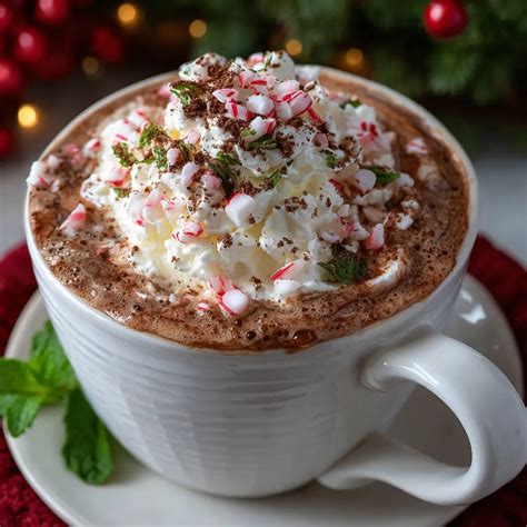 Crockpot Peppermint Hot Chocolate: Cozy Winter Treat