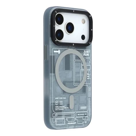 YOUNGKIT Technology Series Matte Finish Magsafe Back Cover for iPhone ...