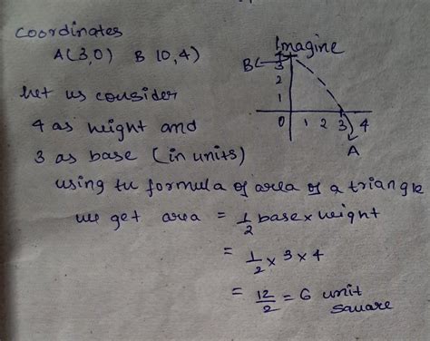 d 009 If the points A (3, 0) and B (0, 4) are joined, then what will be ...