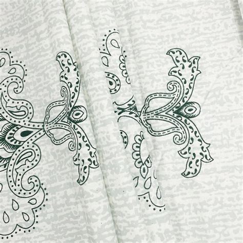 Buy SWAYAM Classic Elegance Cotton 210TC Paisley Print 3Pcs King Fitted ...
