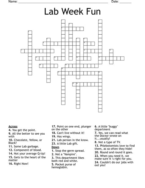 Image result for Lab Week Printable Puzzles