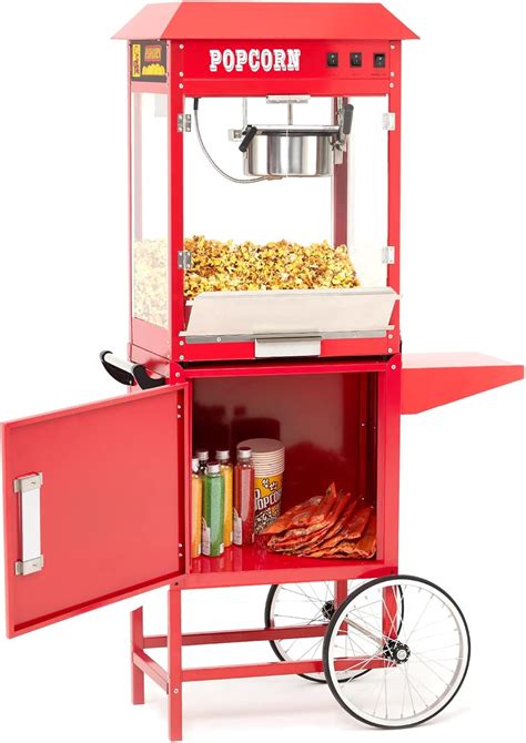 Amazon.com: Takywep Commercial Popcorn Machine Cart, Popcorn Maker with ...
