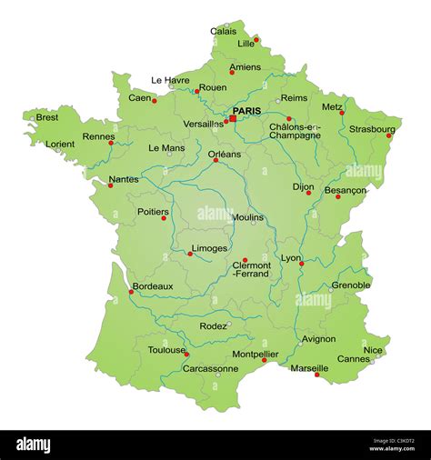 France map hi-res stock photography and images - Alamy