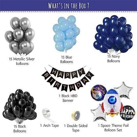 Space Theme birthday decoration items for boy