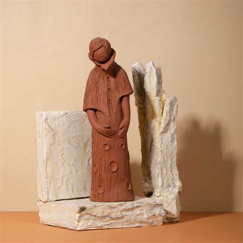 Terracotta Handmade Artistic Lady Sculpture Amalfiee_Ceramics ...