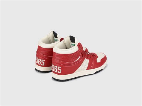 Men Perforations Lace-Up High Top Sneakers – United Colors of Benetton ...