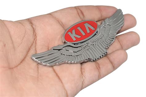 Wings Emblem Sticker for Kia Cars, Metal (3) : Amazon.in: Car & Motorbike
