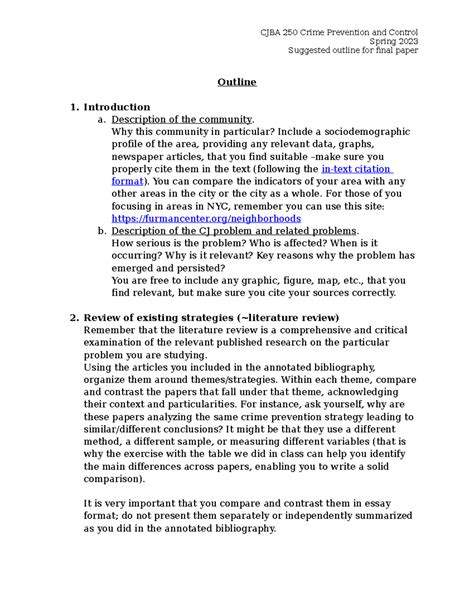 Image result for College Paper Outline Example