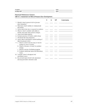 Fillable Online cset nsu PROCEDURE PERFORMANCE CHECKLIST Fax Email ...