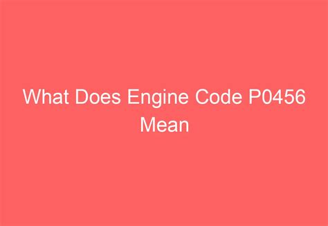 Image result for Clearing P0456 Code