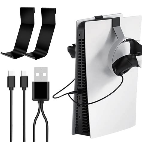 Amazon.com: PS5 Controller Holder, 2-in-1 USB to Type-C Charging Cord ...