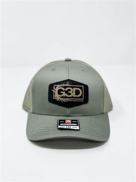 G3D Leather Patch Hat [Loden] - Genesis 3D Printing, LLC