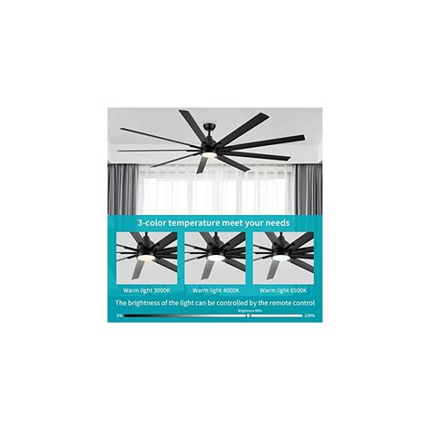 Buy CJOY Ceiling Fan with Lights Remote Control, 62 Inch Dimmable ...