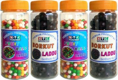 VTC Tasty Borkut Laddu Or Fruit Balls Natural Borkut, Sugar, Glucose ...