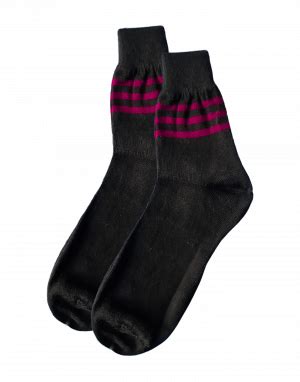 Women pure wool Anklet socks plain design Black