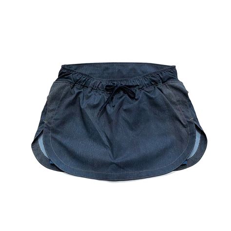 【MOUNTAIN MARTIAL ARTS／MMA21-32】MMA Side Slit Skirt V2 - Denim - | AT EASE