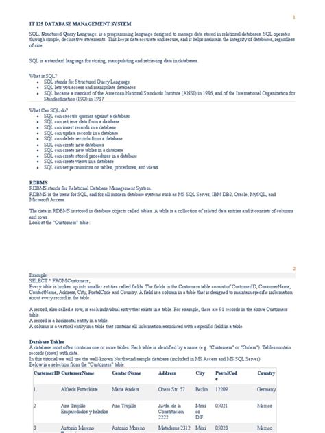 Image result for SQL Course PDF