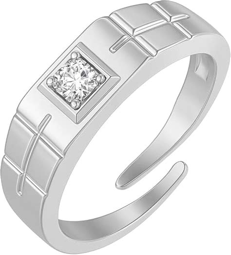 Amazon.in: Silver - Men's Rings / Men's Jewellery: Jewellery