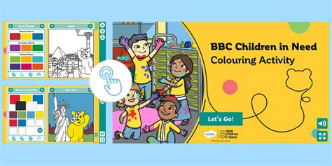 Children in Need Pudsey - Colouring Game