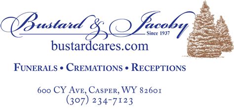 Casper Wyoming Obituaries| Bustard & Jacoby Funerals, Cremation ...