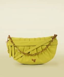 Baggit Yellow Sling Bag LP ESME WATER VELVET LIME Lime - Price in India ...